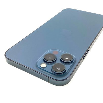 【全額返金保証】【最速発送】Apple iPhone iPhone 12 Pro Max 256GB パシフィックブルー au 白ロム 動作確認済 76%