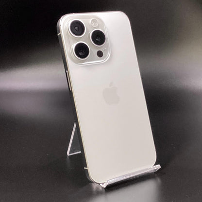 【全額返金保証】【最速発送】Apple iPhone iPhone 15 Pro 512GB ホワイトチタニウム SIMフリー 白ロム 動作確認済 86%