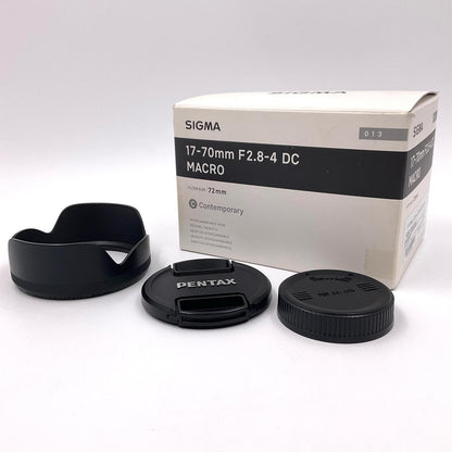 【全額返金保証】【最速発送】SIGMA 17-70mm F2.8-4 DC MACRO HSM [ペンタックス用] 動作確認済