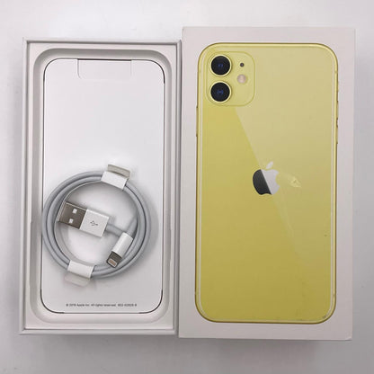 【全額返金保証】【最速発送】Apple iPhone iPhone 11 128GB イエロー Softbank 白ロム 動作確認済 75%