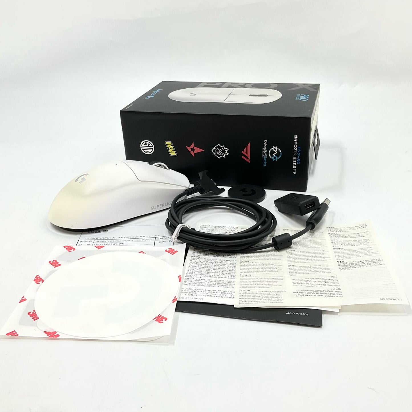 【全額返金保証】【最速発送】Logicool G PRO X SUPERLIGHT G-PPD-003WL-WH 動作確認済