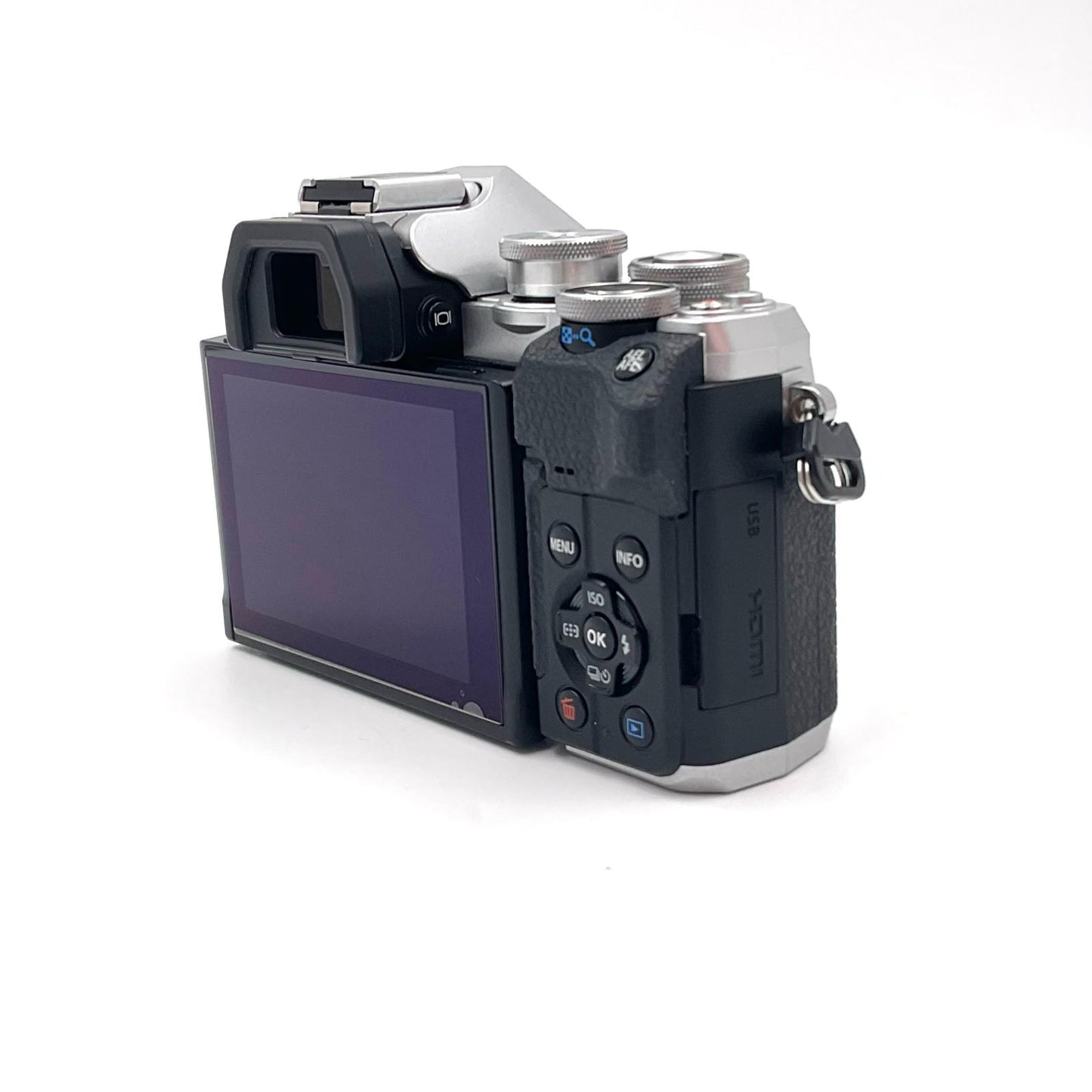 【全額返金保証】【最速発送】OLYMPUS デジタル一眼 OM-D E-M10 Mark IV ボディ シルバー 動作確認済