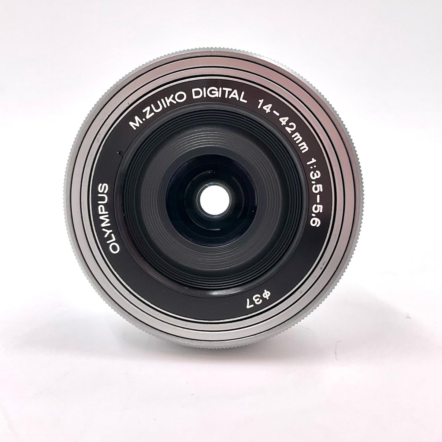 【全額返金保証】【最速発送】OLYMPUS M.ZUIKO DIGITAL ED 14-42mm F3.5-5.6 EZ [シルバー] 美品 動作確認済