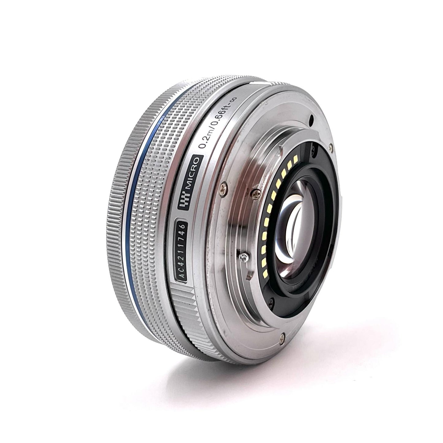 【全額返金保証】【最速発送】OLYMPUS M.ZUIKO DIGITAL ED 14-42mm F3.5-5.6 EZ [シルバー] 美品 動作確認済
