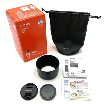 【全額返金保証】【最速発送】Sony FE 90mm F2.8 Macro G OSS SEL90M28G 超美品 動作確認済