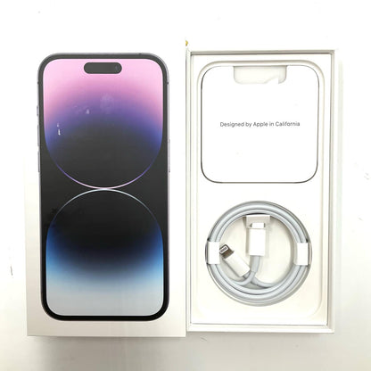 【全額返金保証】【最速発送】Apple iPhone iPhone 14 Pro 256GB Softbank SIMフリー 白ロム 動作確認済 98%