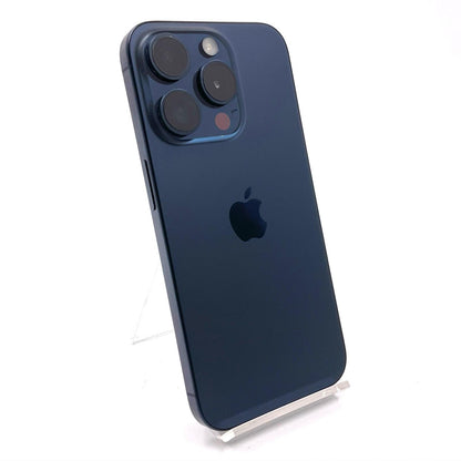 【全額返金保証】【最速発送】Apple iPhone iPhone 15 Pro 128GB ブルーチタニウム SIMフリー 白ロム 動作確認済 87%