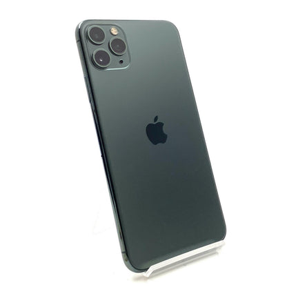 【全額返金保証】【最速発送】Apple iPhone iPhone 11 Pro Max 256GB ミッドナイトグリーン au 白ロム 動作確認済 79%
