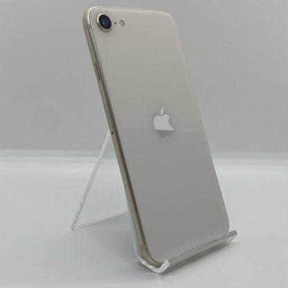 【全額返金保証】【最速発送】Apple iPhone iPhone SE（第3世代） 64GB スターライト docomo 白ロム 動作確認済 86%