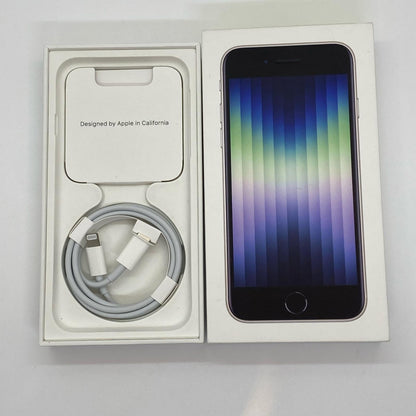 【全額返金保証】【最速発送】Apple iPhone iPhone SE（第3世代） 64GB スターライト docomo 白ロム 動作確認済 86%