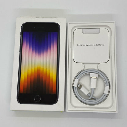 【全額返金保証】【最速発送】Apple iPhone iPhone SE（第3世代） 64GB ミッドナイト docomo 白ロム 動作確認済 86%