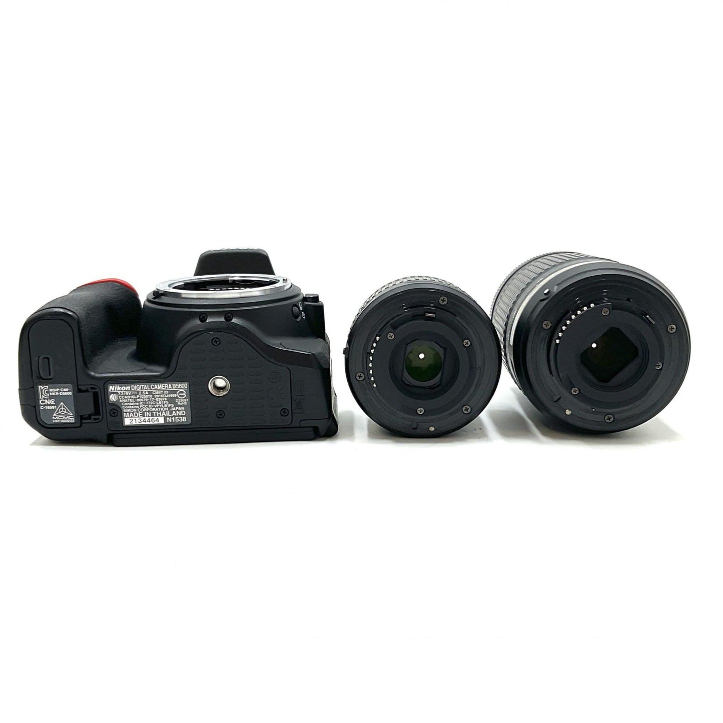 【全額返金保証】【最速発送】Nikon デジタル一眼 D5600 ダブルズームキット ブラック 美品 動作確認済