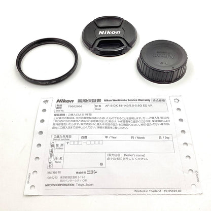 【全額返金保証】【最速発送】Nikon AF-S DX NIKKOR 18-140mm f/3.5-5.6G ED VR 美品 動作確認済