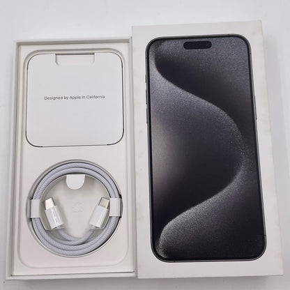 【全額返金保証】【最速発送】Apple iPhone iPhone 15 Pro Max 512GB ブラックチタニウム SIMフリー 白ロム 美品 動作確認済 93%