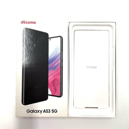 【全額返金保証】【最速発送】SAMSUNG Galaxy A53 5G 128GB ブラック docomo SC-53C 白ロム 動作確認済