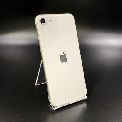【全額返金保証】【最速発送】Apple iPhone iPhone SE（第3世代） 64GB スターライト Softbank 白ロム 動作確認済 83%