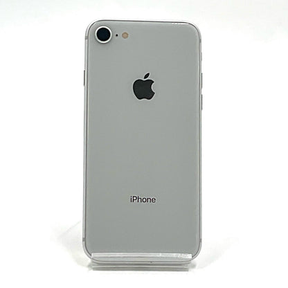 【全額返金保証】【最速発送】Apple iPhone iPhone 8 128GB シルバー au SIMフリー 白ロム 動作確認済 85%