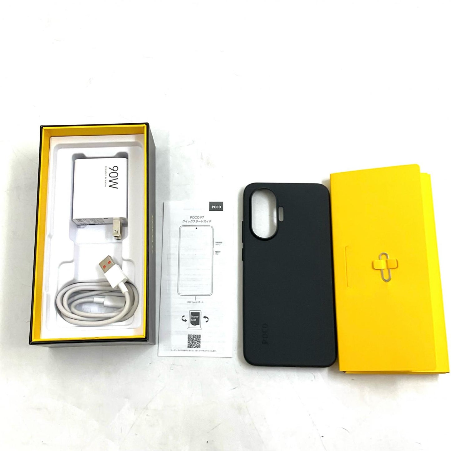 【全額返金保証】【最速発送】Xiaomi POCO F7 512GB ブラック SIMフリー 白ロム 美品 動作確認済