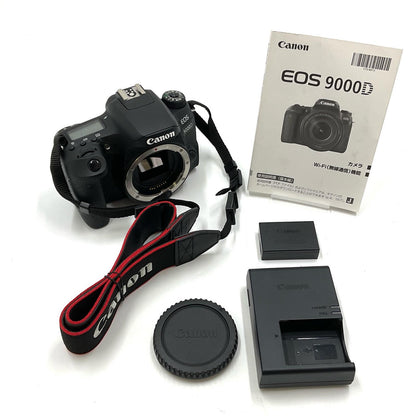 【全額返金保証】【最速発送】Canon デジタル一眼 EOS 9000D ボディ ブラック 美品 動作確認済