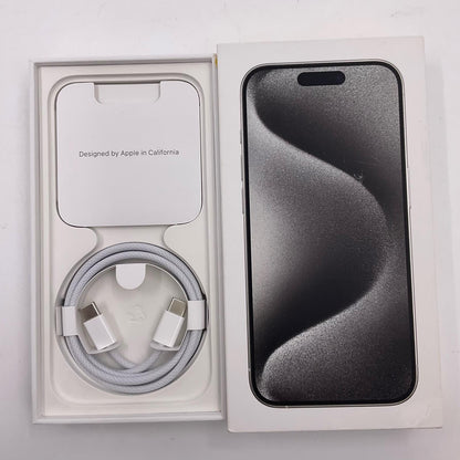 【全額返金保証】【最速発送】Apple iPhone iPhone 15 Pro 128GB ブラックチタニウム SIMフリー 白ロム 動作確認済 87%