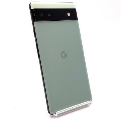 【全額返金保証】【最速発送】Google Pixel 6a 128GB Sage Softbank SIMフリー Pixel 6a 白ロム 美品 動作確認済