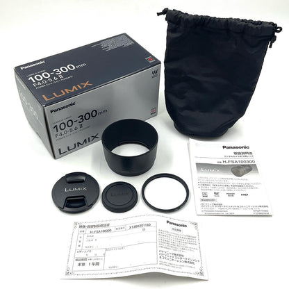 【全額返金保証】【最速発送】Panasonic LUMIX G VARIO 100-300mm/F4.0-5.6 II/POWER O.I.S. H-FSA100300 美品 動作確認済