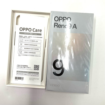 【全額返金保証】【最速発送】OPPO Reno 9A 128GB ミッドナイトブラック 楽天モバイル SIMフリー CPH2523 白ロム 美品 動作確認済