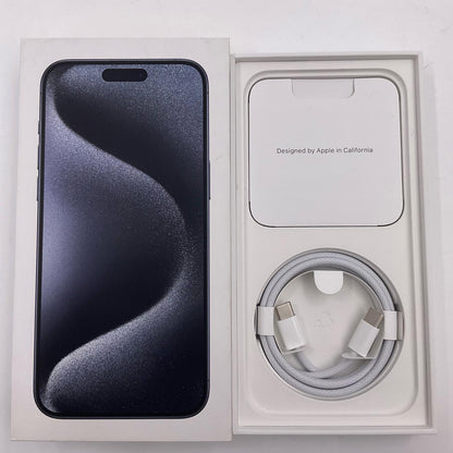 【全額返金保証】【最速発送】Apple iPhone iPhone 15 Pro Max 256GB ブルーチタニウム SIMフリー 白ロム 美品 動作確認済 97%