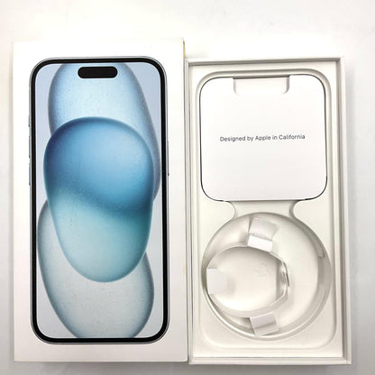 【全額返金保証】【最速発送】Apple iPhone iPhone 15 256GB ブルー SIMフリー 白ロム 動作確認済 84%