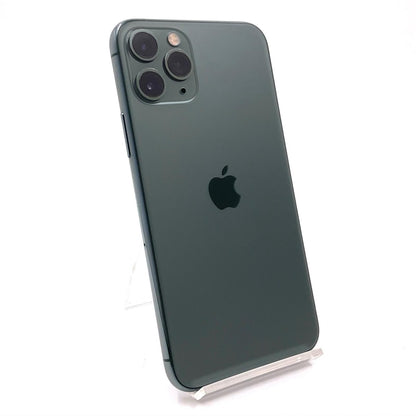 【全額返金保証】【最速発送】Apple iPhone iPhone 11 Pro 256GB ミッドナイトグリーン Softbank SIMフリー 白ロム 動作確認済 78%