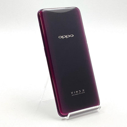 【全額返金保証】【最速発送】OPPO Find X 256GB ワインレッド SIMフリー CPH1875 白ロム 動作確認済