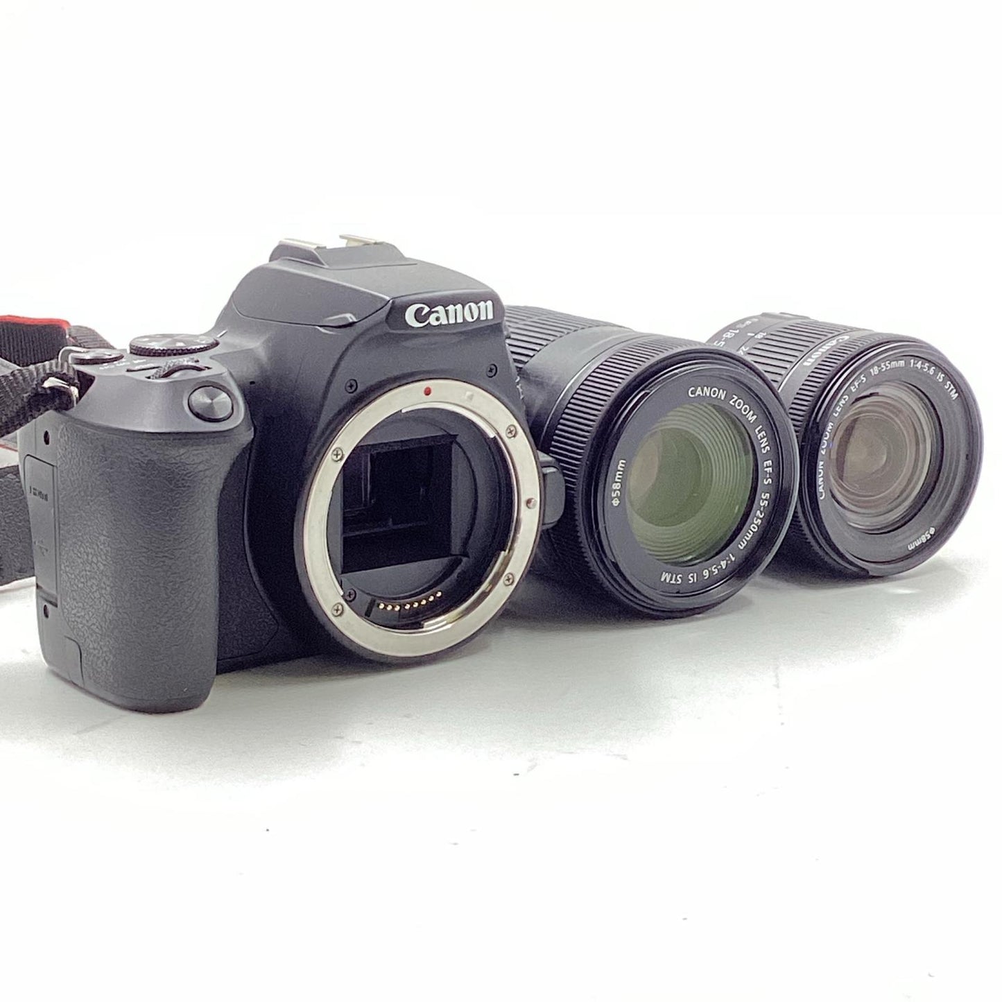 【全額返金保証】【最速発送】Canon デジタル一眼 EOS Kiss X10 ダブルズームキット ブラック 動作確認済