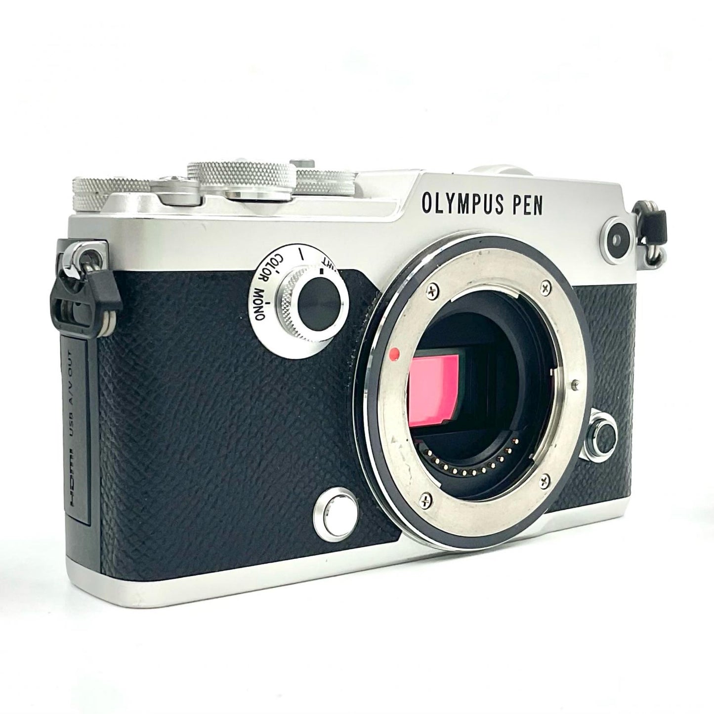【全額返金保証】【最速発送】OLYMPUS デジタル一眼 PEN-F ボディ シルバー 動作確認済