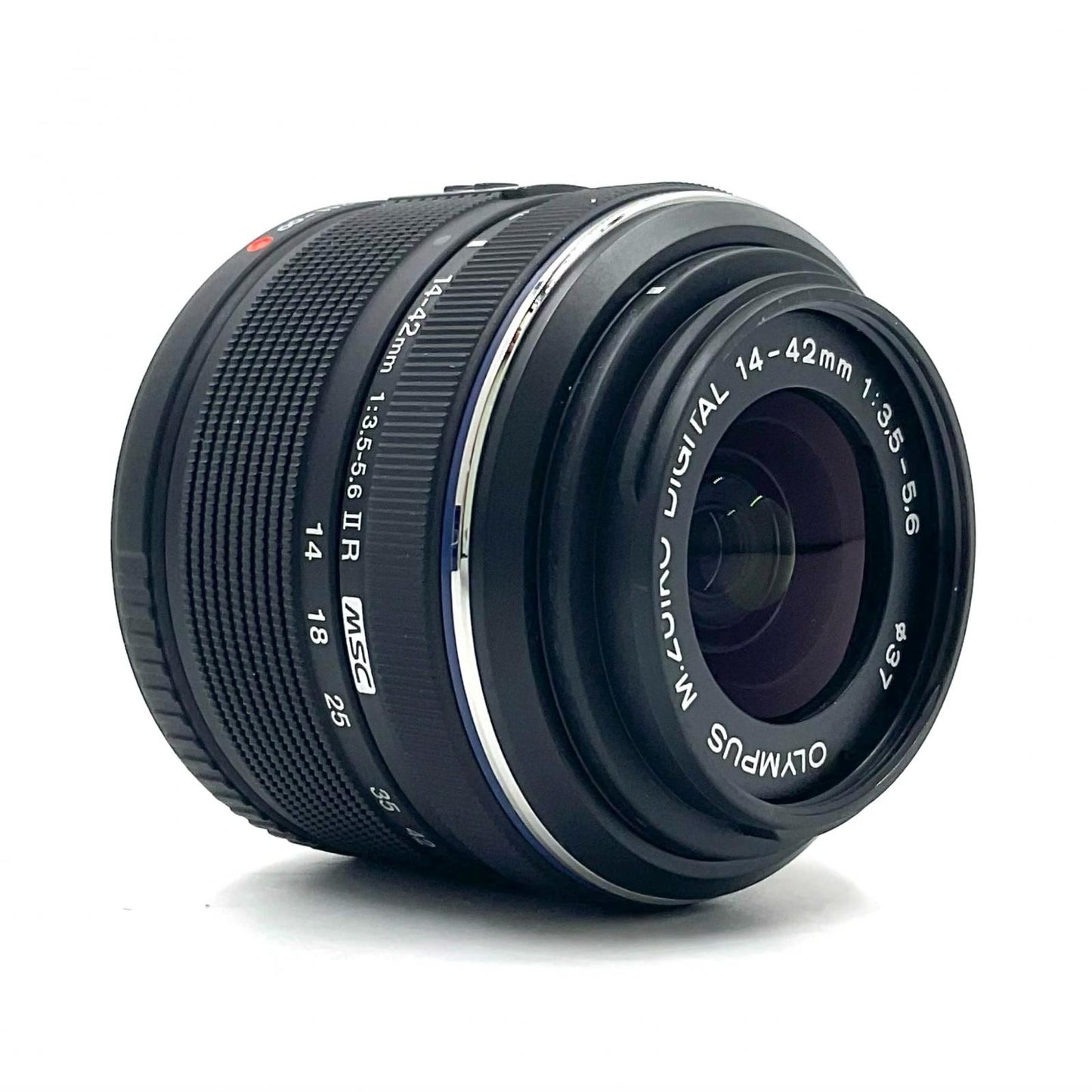 【全額返金保証】【最速発送】OLYMPUS M.ZUIKO DIGITAL 14-42mm F3.5-5.6 II R [ブラック] 美品 動作確認済