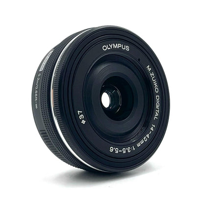【全額返金保証】【最速発送】OLYMPUS M.ZUIKO DIGITAL ED 14-42mm F3.5-5.6 EZ 美品 動作確認済