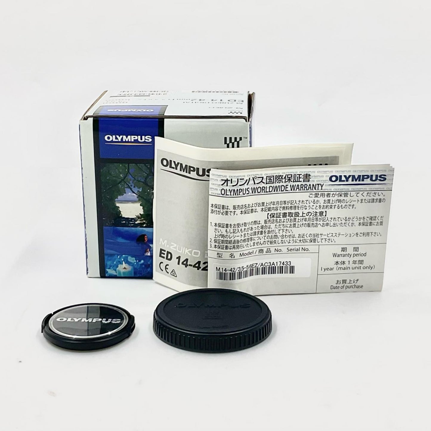 【全額返金保証】【最速発送】OLYMPUS M.ZUIKO DIGITAL ED 14-42mm F3.5-5.6 EZ 美品 動作確認済