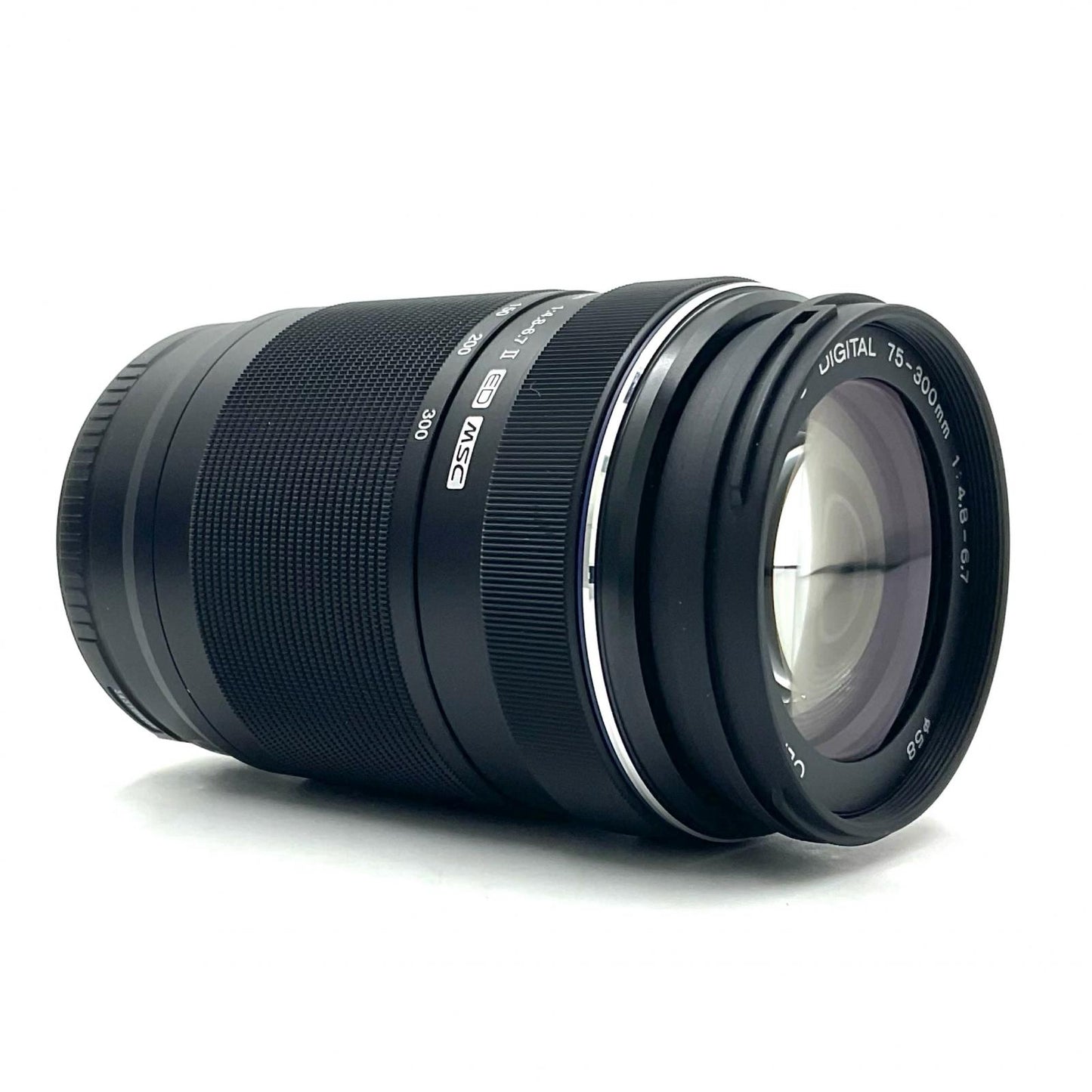 【全額返金保証】【最速発送】OLYMPUS M.ZUIKO DIGITAL ED 75-300mm F4.8-6.7 II [ブラック] 美品 動作確認済