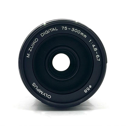 【全額返金保証】【最速発送】OLYMPUS M.ZUIKO DIGITAL ED 75-300mm F4.8-6.7 II [ブラック] 美品 動作確認済