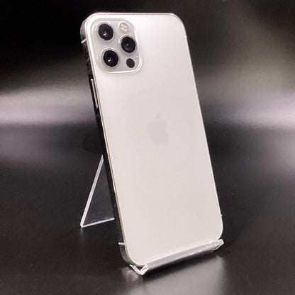 【全額返金保証】【最速発送】Apple iPhone iPhone 12 Pro 128GB シルバー Softbank SIMフリー 白ロム 動作確認済 85%