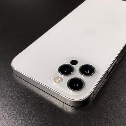 【全額返金保証】【最速発送】Apple iPhone iPhone 12 Pro 128GB シルバー Softbank SIMフリー 白ロム 動作確認済 85%
