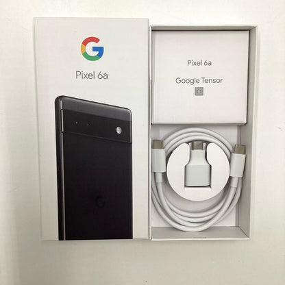 【全額返金保証】【最速発送】Google Pixel 6a 128GB チャコール Softbank SIMフリー GB17L 白ロム 動作確認済