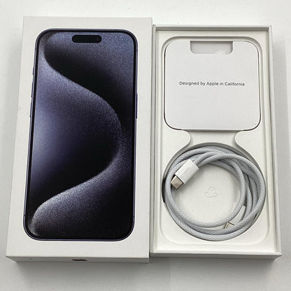 【全額返金保証】【最速発送】Apple iPhone iPhone 15 Pro 128GB ブルーチタニウム SIMフリー 白ロム 動作確認済 90%