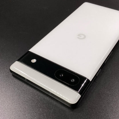 【全額返金保証】【最速発送】Google Pixel 6a 128GB Chalk Softbank GB17L 白ロム 動作確認済