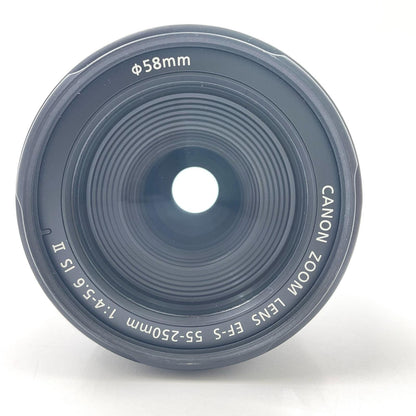 【全額返金保証】【最速発送】Canon EFS 55-250mm 1:4-5.6 IS II 美品 動作確認済