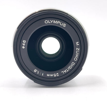 【全額返金保証】【最速発送】OLYMPUS M.ZUIKO DIGITAL 25mm F1.8 [シルバー] 美品 動作確認済