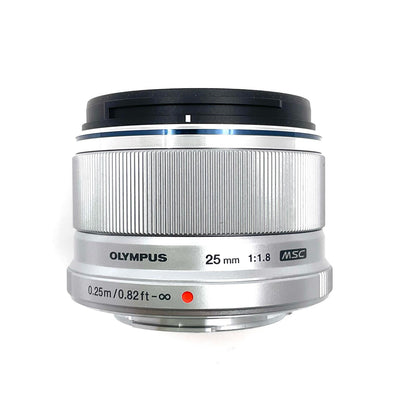 【全額返金保証】【最速発送】OLYMPUS M.ZUIKO DIGITAL 25mm F1.8 [シルバー] 美品 動作確認済