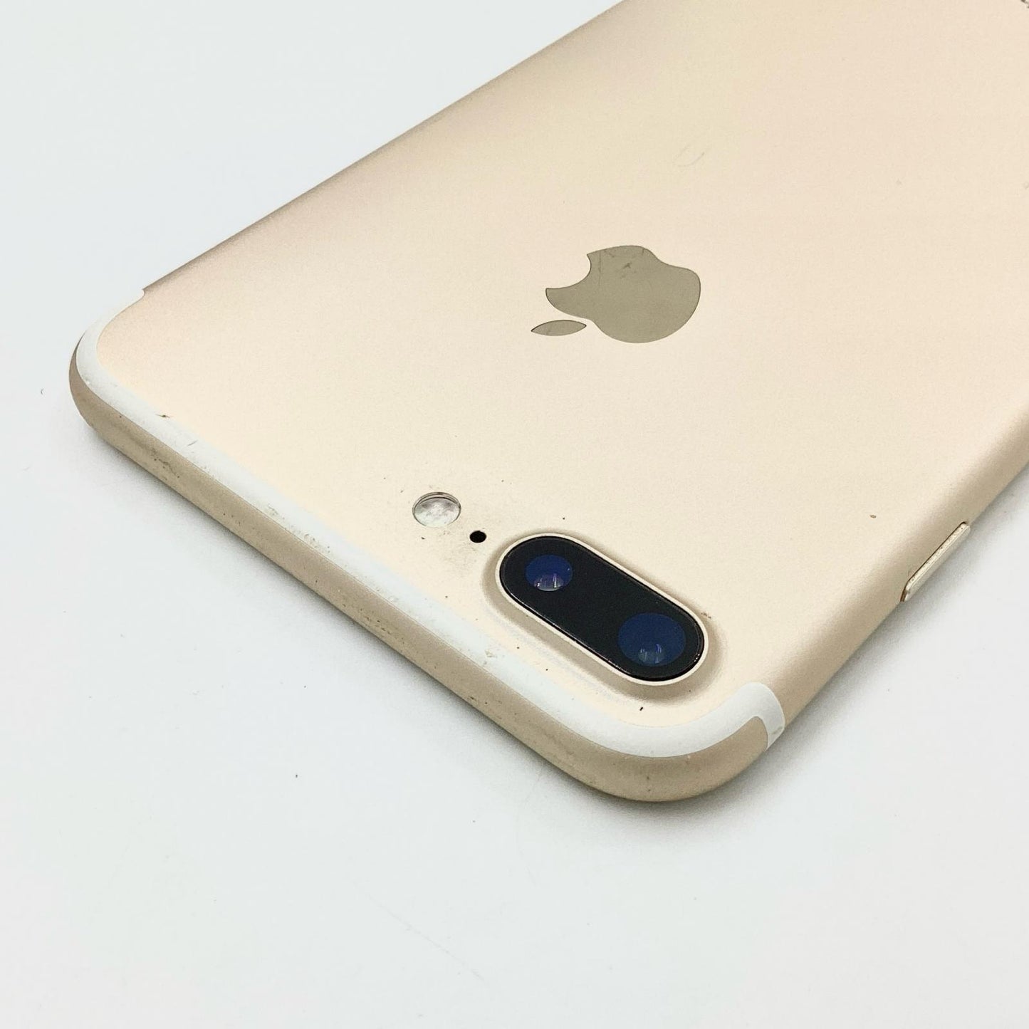 【全額返金保証】【最速発送】Apple iPhone iPhone 7 Plus 256GB ゴールド au 白ロム 動作確認済 92%