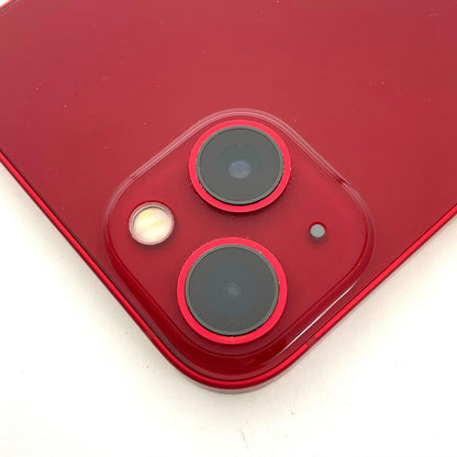 【全額返金保証】【最速発送】Apple iPhone iPhone 13 128GB プロダクトレッド au SIMフリー 白ロム 動作確認済 85%