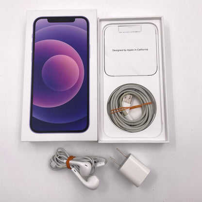 【全額返金保証】【最速発送】Apple iPhone iPhone 12 64GB パープル au 白ロム 動作確認済 79%