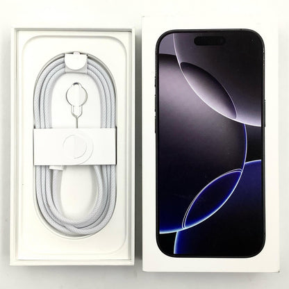 【全額返金保証】【最速発送】Apple iPhone iPhone 16 Pro 128GB ブラックチタニウム SIMフリー 白ロム 美品 動作確認済 100%